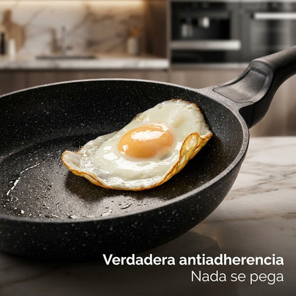 Super Combo Con 3 Sartenes🔥 - Efecto Piedra - Antiadherencia Total